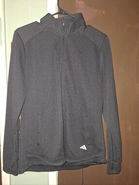 Adidas Men’s Black Full-Zip Sweater Jacket